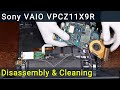 How to disassemble and clean laptop Sony VAIO PCG-31111V VPCZ11X9R