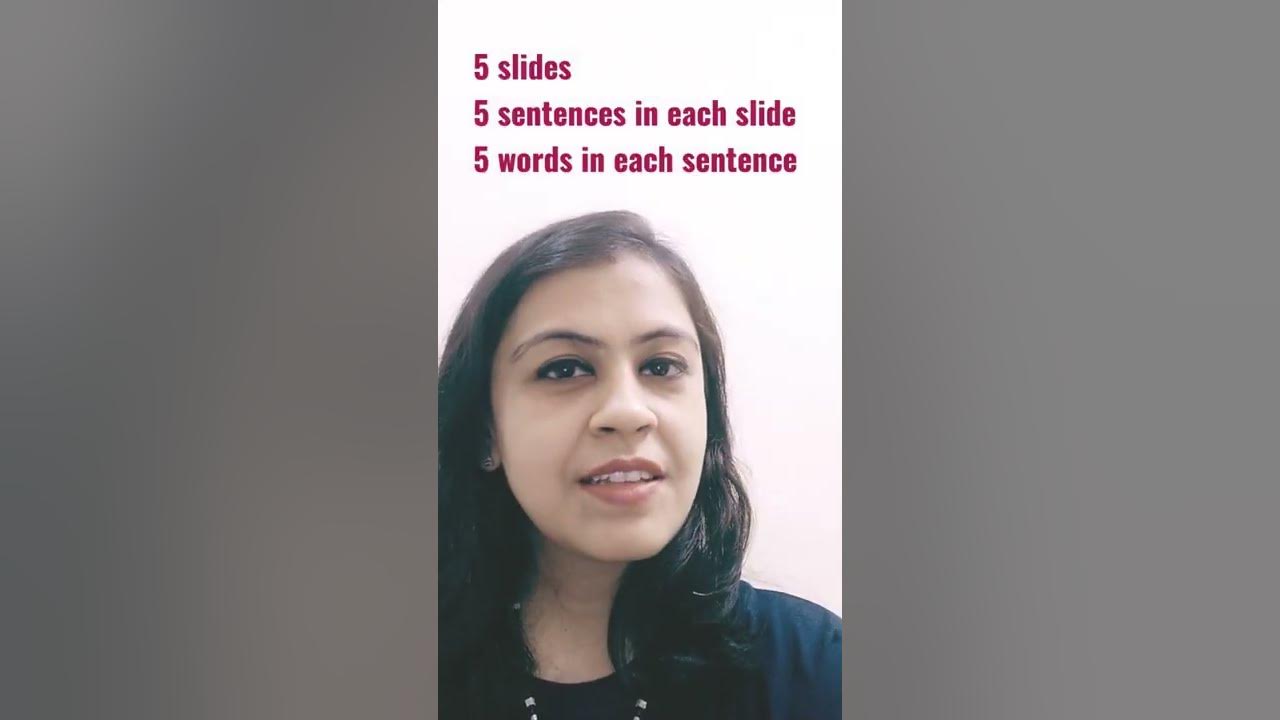 5-5-5 rule for PPT #ppt #presentationskills - YouTube