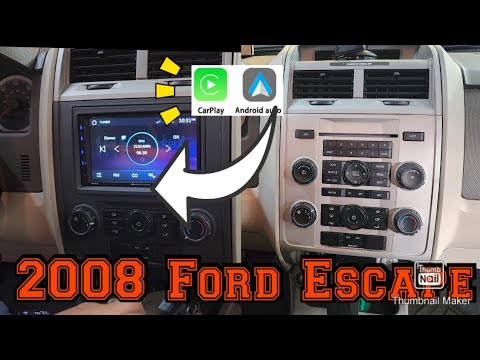 08-11 Ford Escape How to remove the radio Install carplay android auto reverse camera tutorial