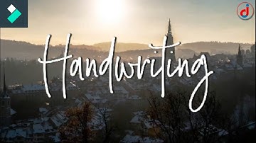 How to make Handwriting Text Effect | Handwriting font pack Tutorial | How to edit with filmora