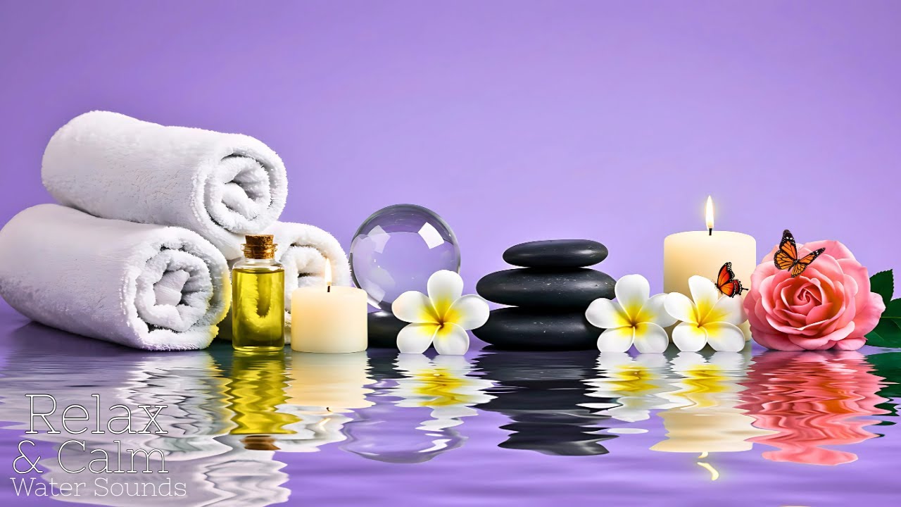Beautiful Spa Ambience 🌿 Healing Piano Music with Water Sounds for Deep Relaxation & Sleep