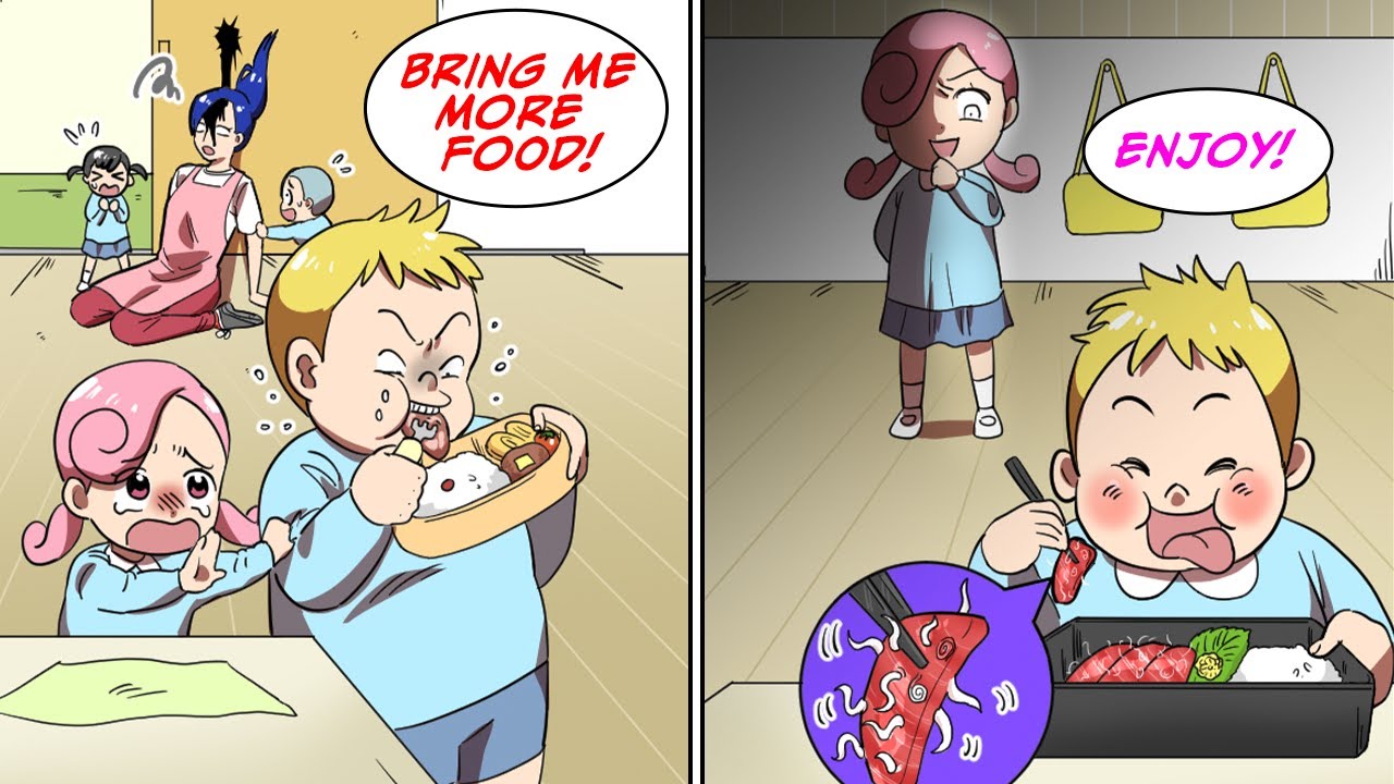 This kid in my class kept stealing food from us, but then... [Manga Dub]