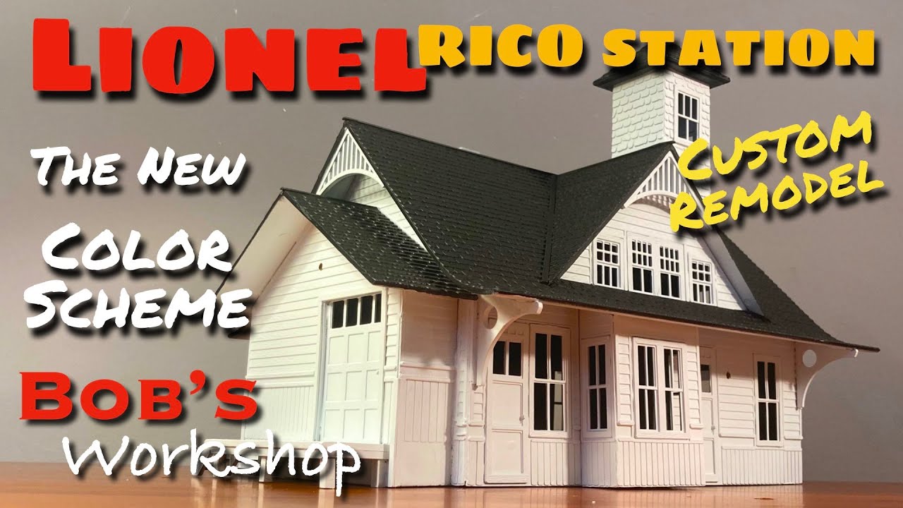 Painting Lionel's RICO STATION Detailing & Customizing a Classic Model Kit for small layouts
