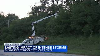 Power outages, business concerns linger as Crete, Illinois recovers from severe storms