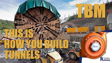 THIS IS HOW YOU BUILD TUNNELS - How does TBM(Tunnel Boring Machine) work?