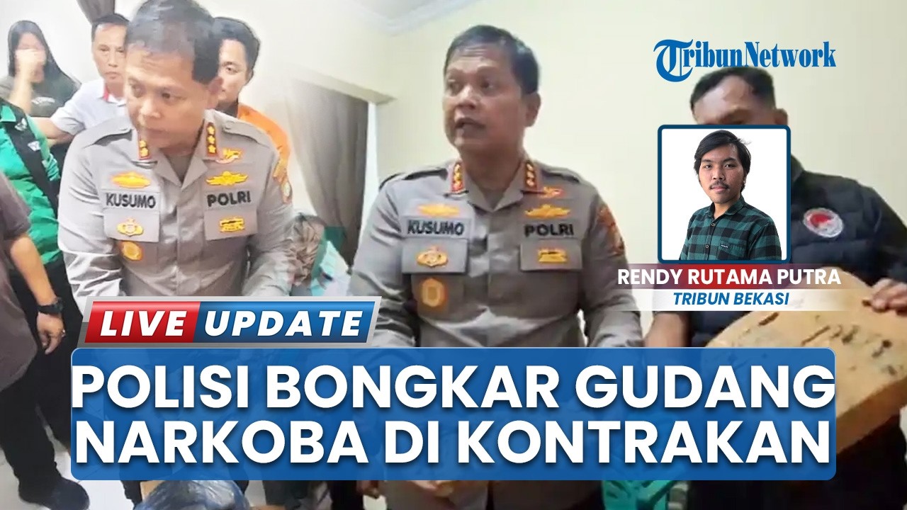 Kapolres Metro Bekasi Kota Gerebek Bandar Narkoba di Kontrakan, Ganja 30 Kg Disita