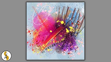 Abstract Painting For Beginners / Time Lapse / Procreate / Daily Art #1000