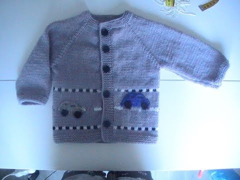 youtube tricot gilet bebe