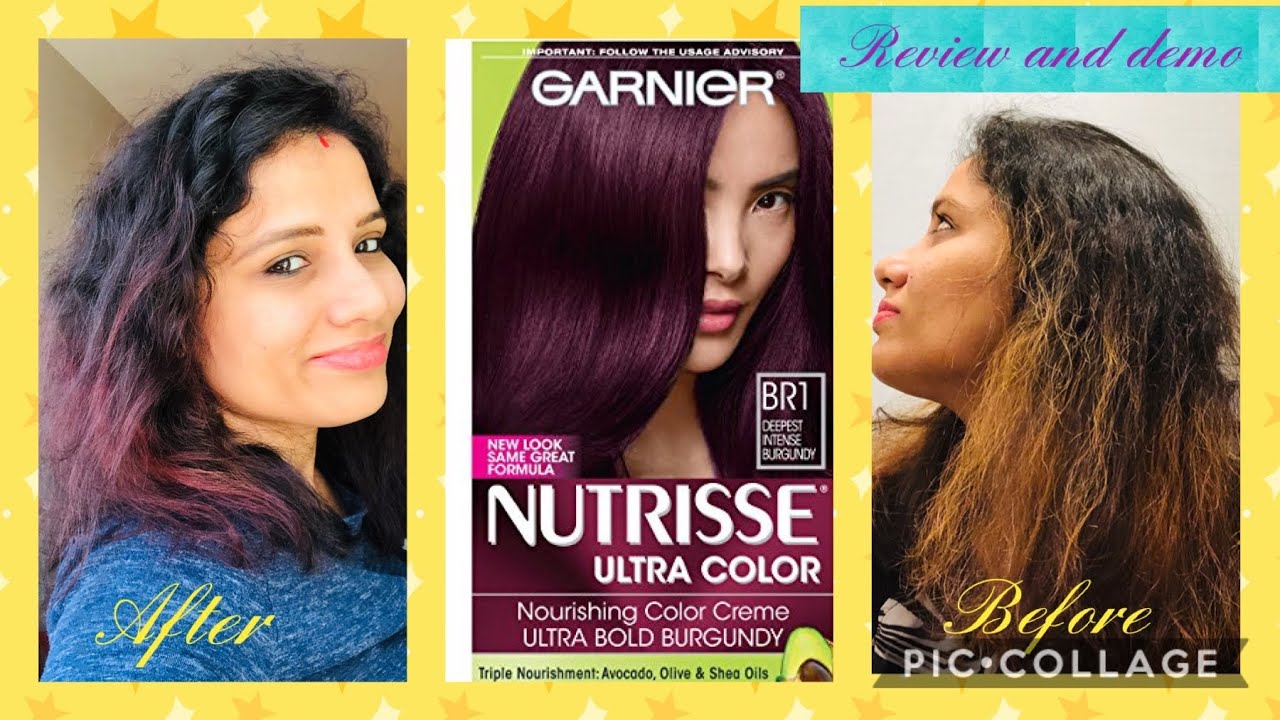 Garnier Nutrisse Ultra Colour Hair Dye REVIEW| Dark Intense Burgundy