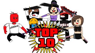 Top 10 EPIC HACKERS BATTLES in ROBLOX