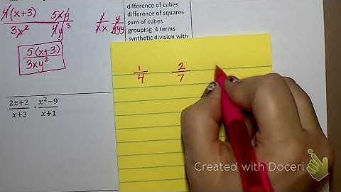 9.2 Notes Multiplying and Dividing Rational Expressions