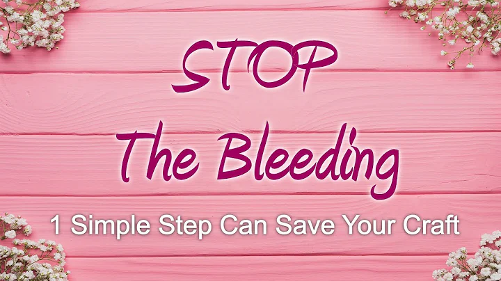 Stop The Bleeding! 1 Simple Step To Save Your Stenciling Project