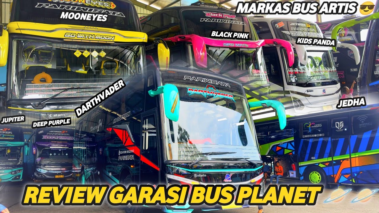 REVIEW GARASI BUS FENOMENAL TUNGGAL JAYA MARKASNYA PLANET BUS | BUS ARTIS KUMPUL🤩