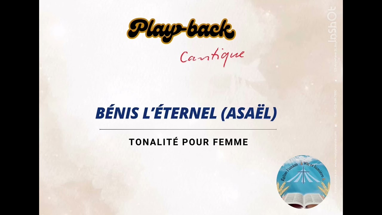 Play-back (Bénis L’Éternel) - Asaël