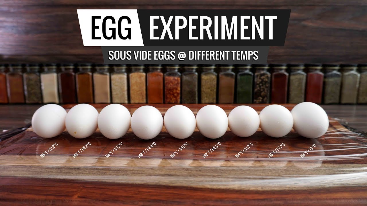 Sous Vide EGG EXPERIMENT Several Eggs at Different - YouTube