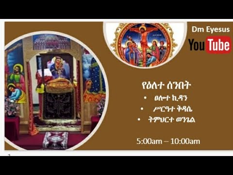 የዕለተ ሰንበት ሥርዓተ ቅዳሴ እና ትምህርት መስከረም 18 2018 ዓ ም 09 28 2025