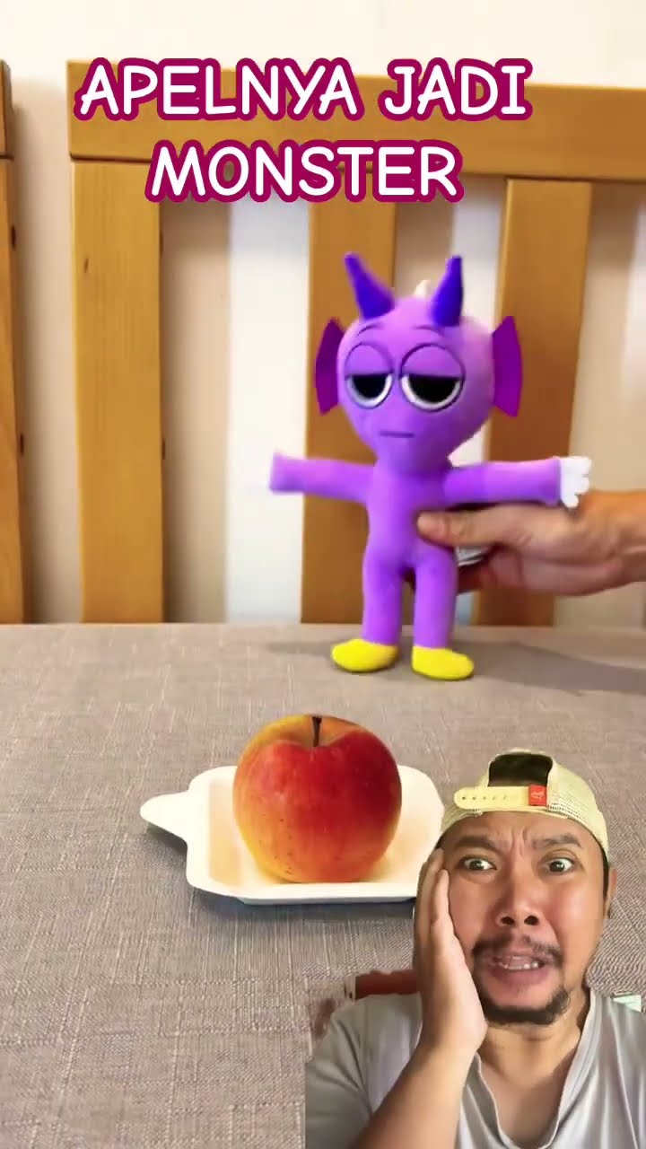 APELNYA KOK JADI MONSTER!!!??? #plushdoll #plush #shortvideo