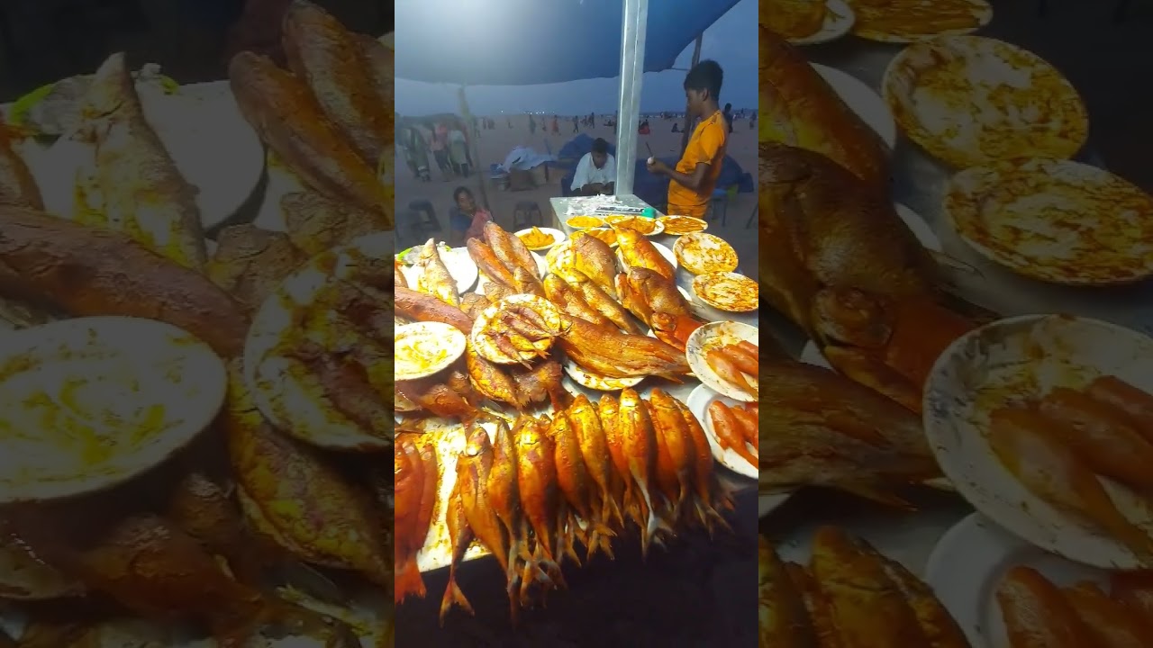 Ultimate Fish Fry 🦐🦀🦈🐟 At Marina Beach Chennai🌊         