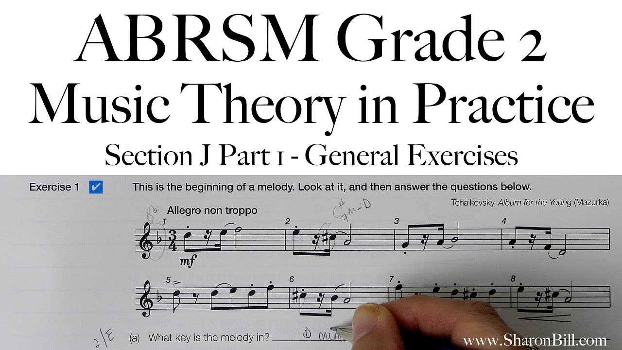 abrsm grade 2 music theory section j part 1 general exercises with sharon bill youtube