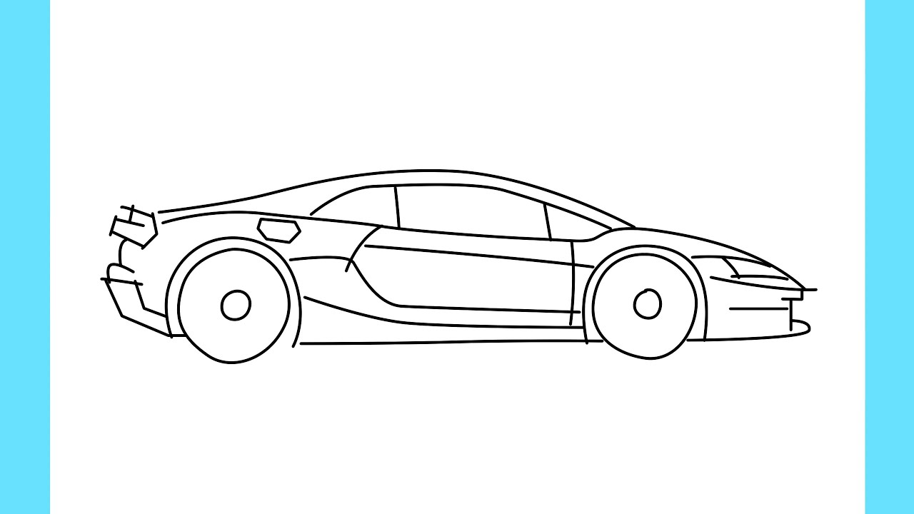 How to draw LAMBORGHINI TEMERARIO step by step for beginners