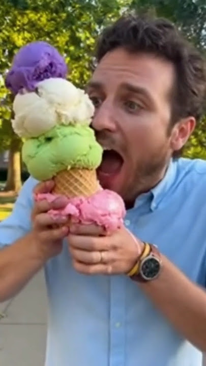 Giant Ice Cream Meltdown π¦π | Funny Eating Fail #funny #youtubeshorts