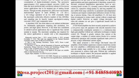 A Low Power Class AB Gm Based Amplifier With Application to an 11 bit Pipelined ADC