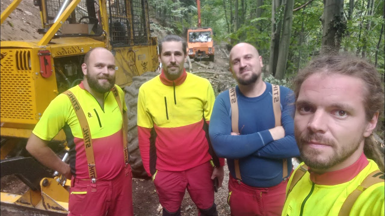 Lesná lanovka , Zetor ukt 6945 , LKT 81 Turbo , NEUSON 11002 HV - Tak ako išiel čas . Fotky z ťažby