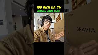 sourav Joshi new TV 📺100 inch new home ke liye..,...📺😱( sourav Joshi ) #souravjoshivlog