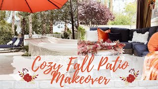 🍂FALL PATIO MAKEOVER | COZY FALL DECORATING IDEAS | CLEAN + DECORATE | Monica Rose