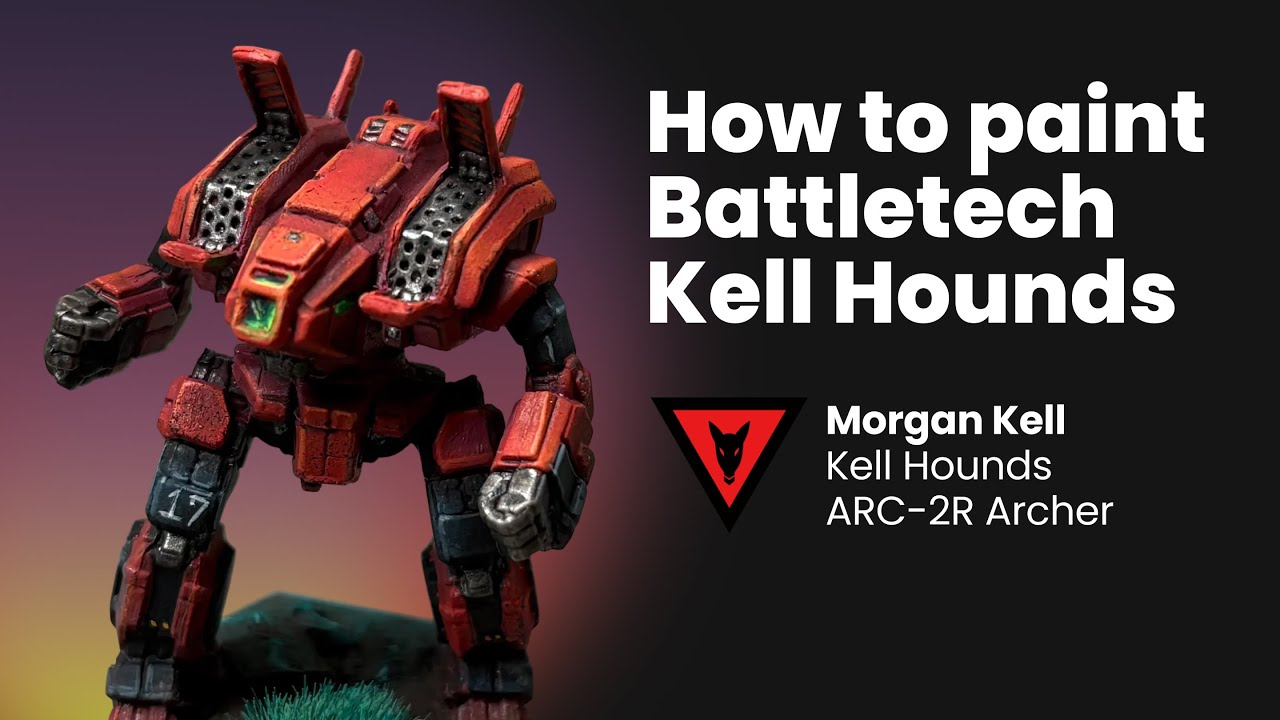 Как покрасить «Гончих Келла»: Лучник Моргана Келла (покраска для BattleTech)
