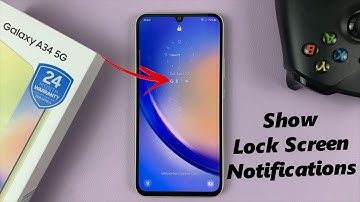 How To Show Notifications On Lock Screen On Samsung Galaxy A34 5G