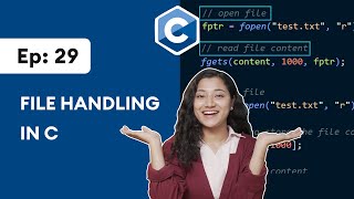  C File Handling C Programming For Beginners