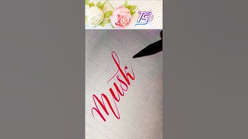 Muskan 🖋️✨ #namecalligraphy #nameart #calligraphy #twistingstrokes #cursivewriting #calligraphyart