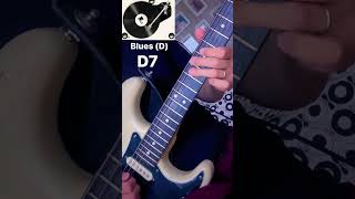 Clean tone Blues guitar solo (D) - INTRO licks 🎸