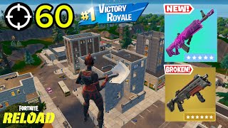 60 Elimination Solo "RANKED RELOAD” Gameplay Wins (Fortnite Chapter 7 PS5 Controller)