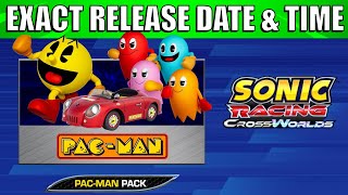 The EXACT RELEASE TIME Of PAC MAN DLC Pack Coming To Sonic Racing CrossWorlds @AroundTheClockSegaNews