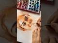 WATERCOLORS PORTRAIT |#saipallavi #watercolorpainting #artshorts