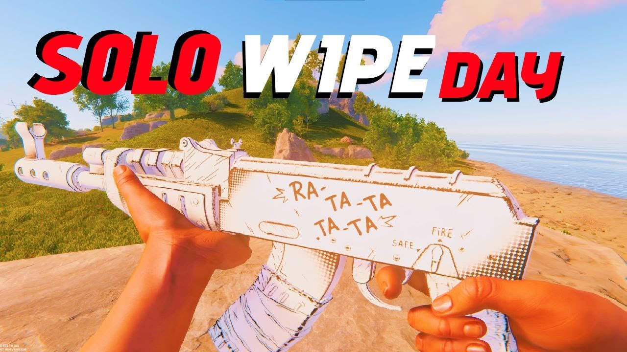 Solo Wipeday On 400 Pop Server - Rust/Раст - YouTube