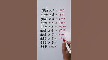Find mistake in last digit of Table 988...🤔 #maths #reasoning #trending #shorts