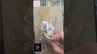 Simple #acrylic #floral 5x9 inch panel