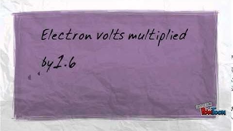 Converting eV to Joules