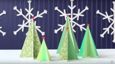 DIY Christmas Tree Forest with The We R Memory Keepers Banner Punch Board