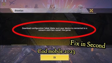 Fix Call Of Duty Mobile download configuration failed issue on Android