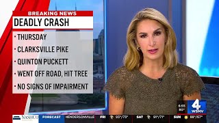 Man killed in crash on Clarksville Pike