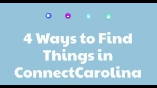 4 Ways To Navigate In Connectcarolina