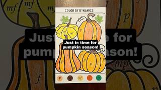 Color by Dynamics printable #fallmusic #colorbynumber  #homeschoolmusic