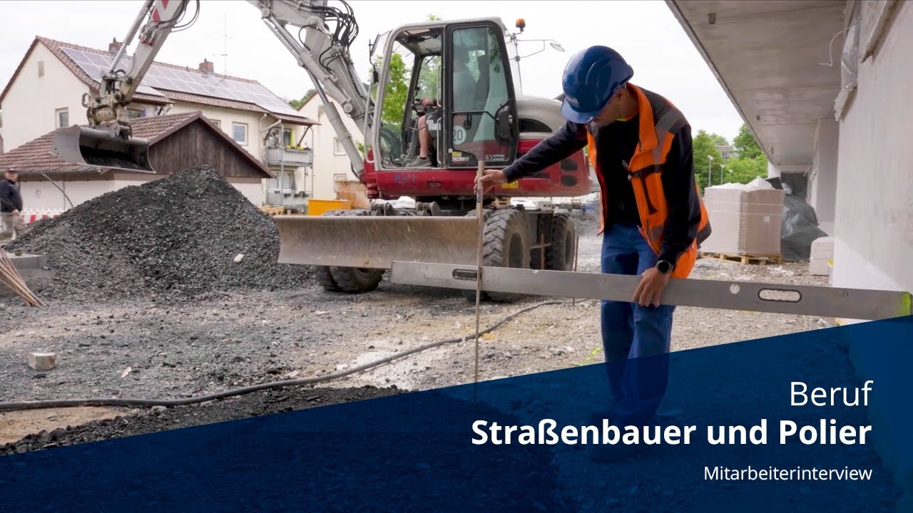 Polier Beruf Polier und Straßenbauer / Mitarbeiterinterview - YouTube