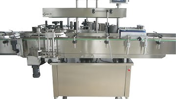 double sided labeling machinery  for flat bottle labeler machine vertical label applicator supplier