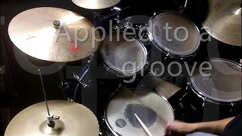 Paradiddle Diddle - 6 Stroke Roll - Rudiments applied to Drum Set