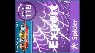 June 24th 2019 - Real Play - Spider Solitaire - Expert - Earn a score of 800 screenshot 1